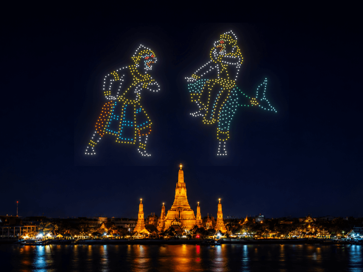 โดรนแปรอักษรคืออะไร? รู้จัก Drone Light Show การแสดงบนท้องฟ้ายุคใหม่